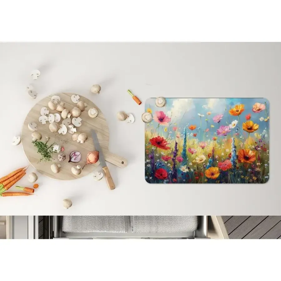 Placemats-MuchoWow Placemat (6stuks) 45x30cm Bloemen Natuur Botanisch