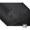 Placemats-MuchoWow Placemat (6stuks) 45x30cm Beton Zwart Industrieel