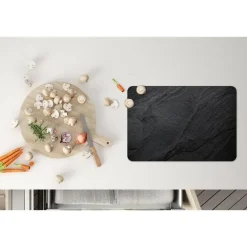 Placemats-MuchoWow Placemat (6stuks) 45x30cm Beton Zwart Industrieel