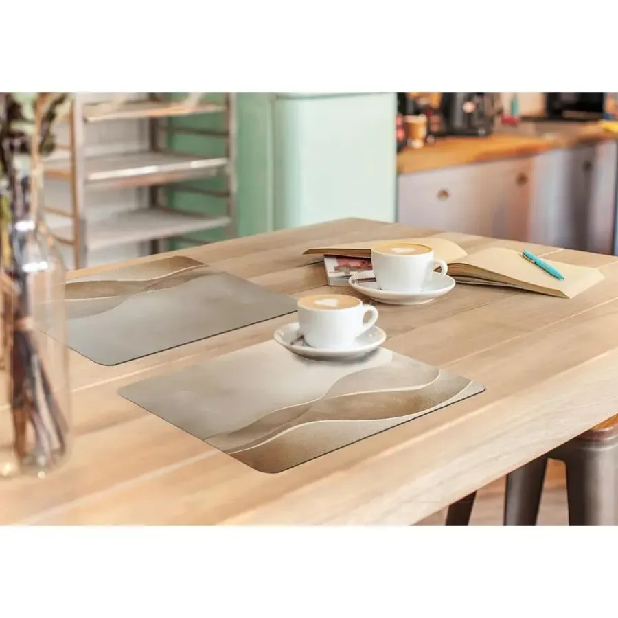 Placemats-MuchoWow Placemat (6stuks) 45x30cm Beige Natuur Abstract