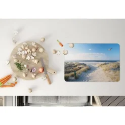 Placemats-MuchoWow Placemat (6stuks) 45x30cm Duin Meeuw Strand Zee Zon