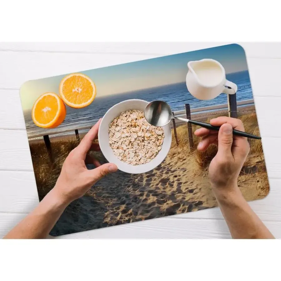 Placemats-MuchoWow Placemat (6stuks) 45x30cm Strand Zee Nederland Duinen