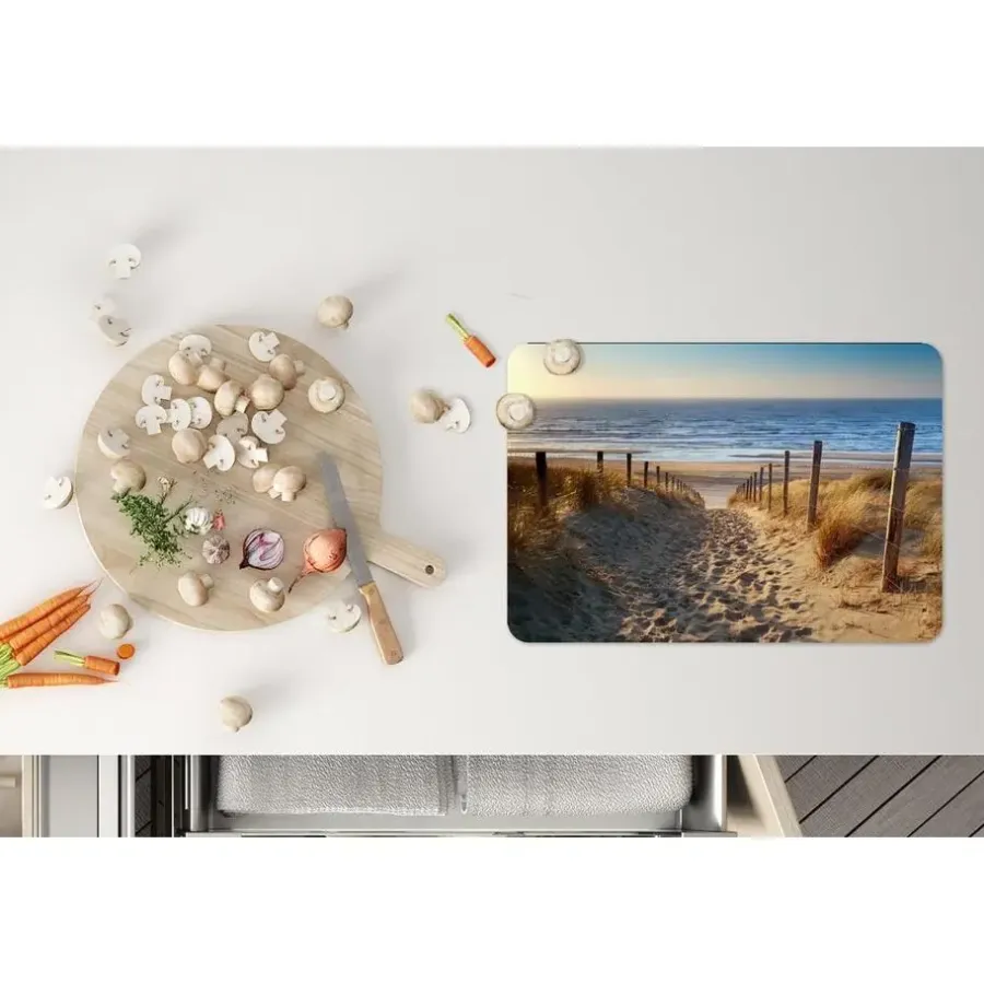 Placemats-MuchoWow Placemat (6stuks) 45x30cm Strand Zee Nederland Duinen