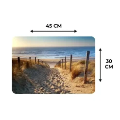 Placemats-MuchoWow Placemat (6stuks) 45x30cm Strand Zee Nederland Duinen