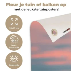Tuindecoratie-MuchoWow Tuinposter 90x60cm Boeddha Beeld Buddha Water