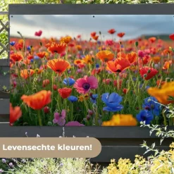 Tuindecoratie-MuchoWow Tuinposter 180x120cm Bloemen Klaprozen Kleurrijk