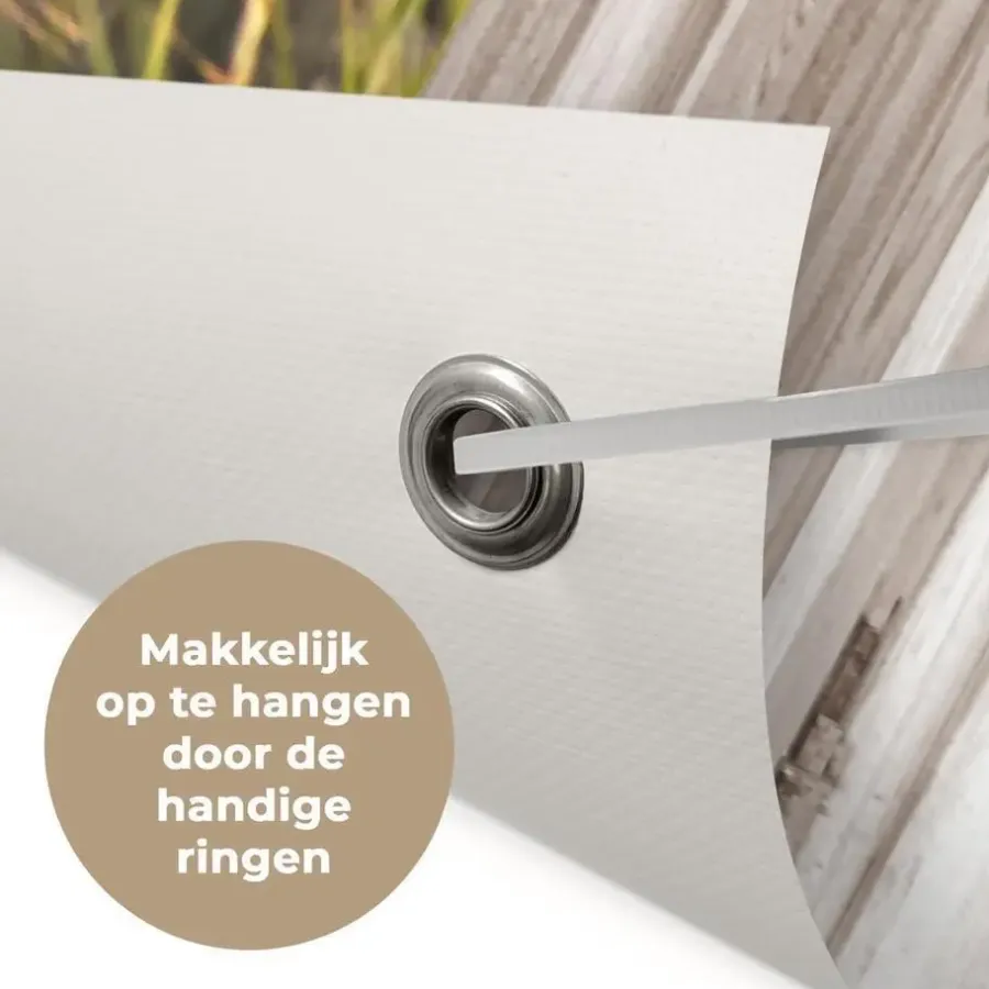 MuchoWow Tuinposter 180x120cm Doorkijk Strand Zee Duinen Zand