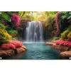 Tuindecoratie-MuchoWow Tuinposter 90x60cm Waterval Natuur Planten Jungle