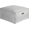 Poefen-Beliani MUKKI - Poef - Grijs - 50 x 50 cm - Polyester