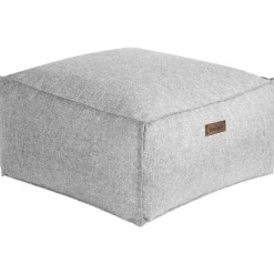 Poefen-Beliani MUKKI - Poef - Grijs - 50 x 50 cm - Polyester
