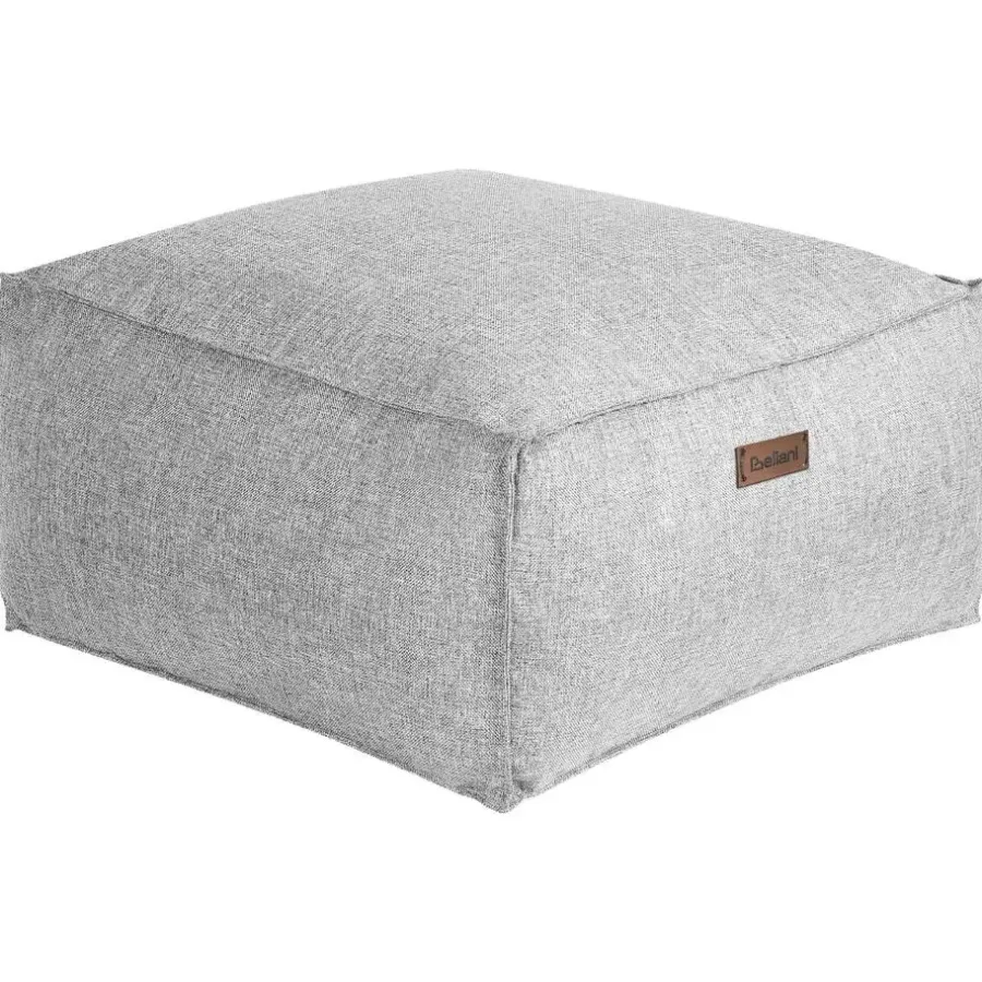 Poefen-Beliani MUKKI - Poef - Grijs - 50 x 50 cm - Polyester