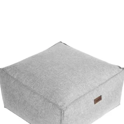 Poefen-Beliani MUKKI - Poef - Grijs - 50 x 50 cm - Polyester