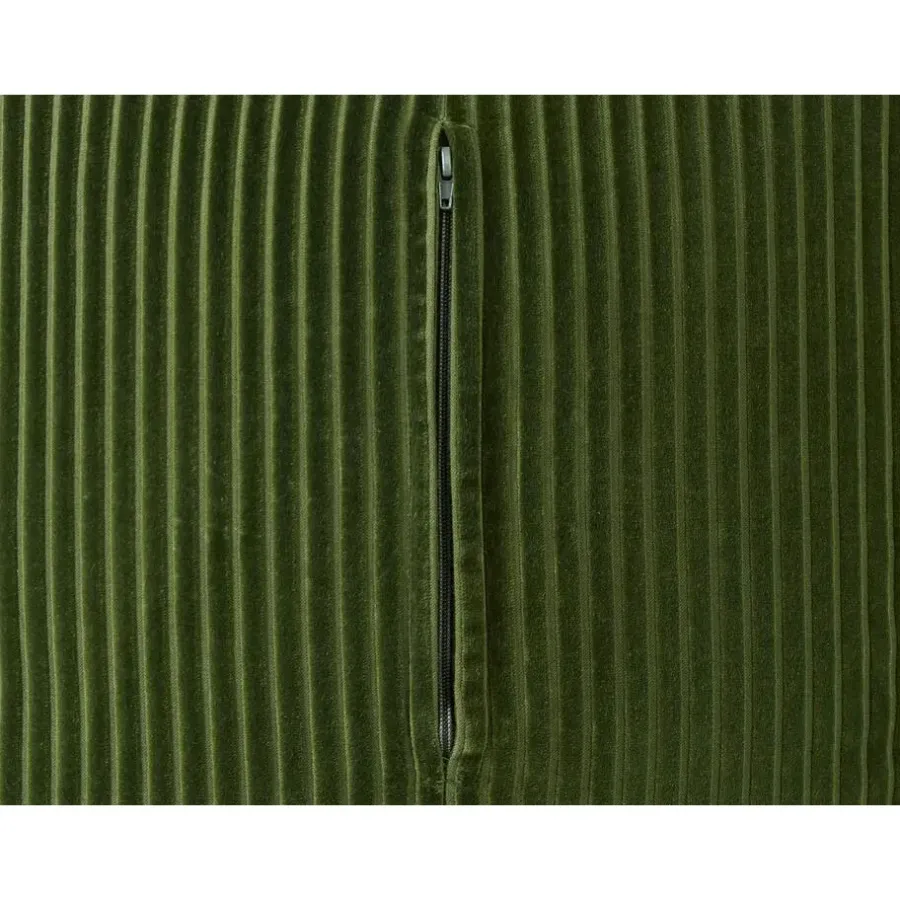 Beliani MUKKI - Poef - Groen - Corduroy