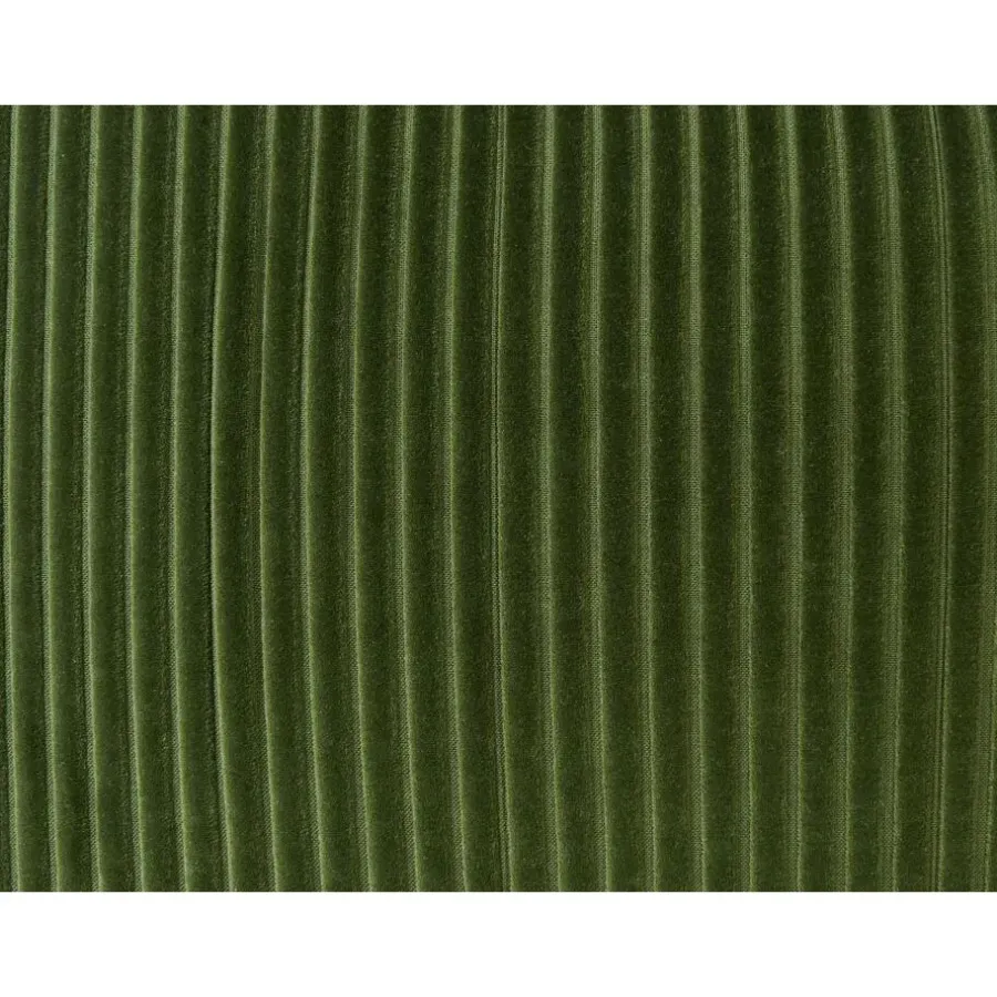 Beliani MUKKI - Poef - Groen - Corduroy