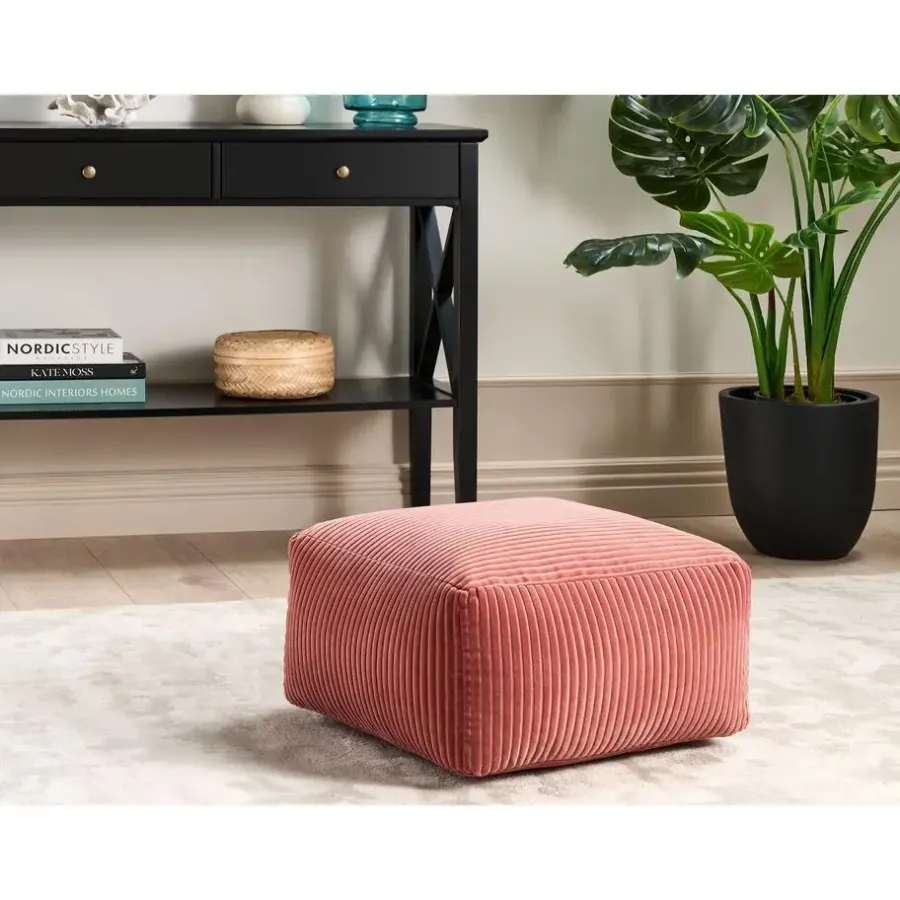 Poefen-Beliani MUKKI - Poef - Rood - Corduroy