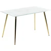 Rechthoekige Eettafels-Beliani MULGA - Eettafel - Wit - Veiligheidsglas