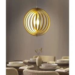 Hanglampen-Leen Bakker MURRELL - Hanglamp - Lichtbruin - Populierenhout