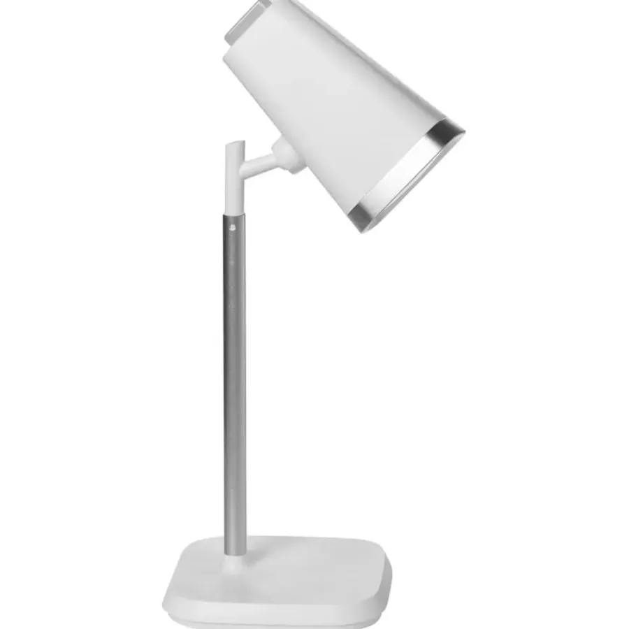 Leen Bakker MUSCA - Bureaulamp LED - Wit - Synthetisch materiaal