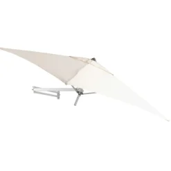 ACAZA Muurparasol Vierkant - 200x200cm - met muurbevestiging - Ecru - Gebroken wit