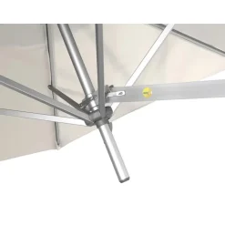 ACAZA Muurparasol Vierkant - 200x200cm - met muurbevestiging - Ecru - Gebroken wit