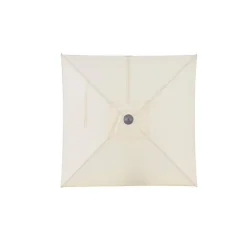 ACAZA Muurparasol Vierkant - 200x200cm - met muurbevestiging - Ecru - Gebroken wit