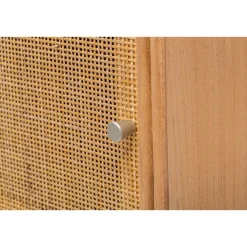 Nachtkastjes|Nachtkastjes-Nordlys Nachtkastje met 1 deur en 1 lade van natuurlijk rotan