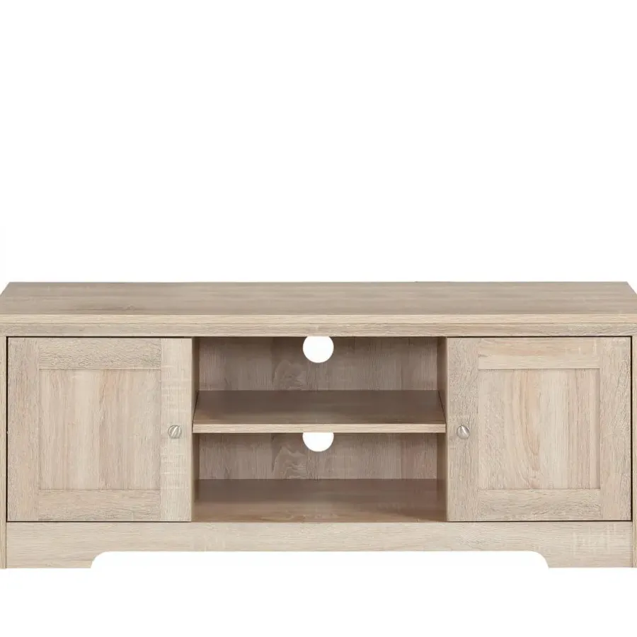 Tv Meubels-Loft24 Nanna - TV-meubel met 2 deuren in eiken effect