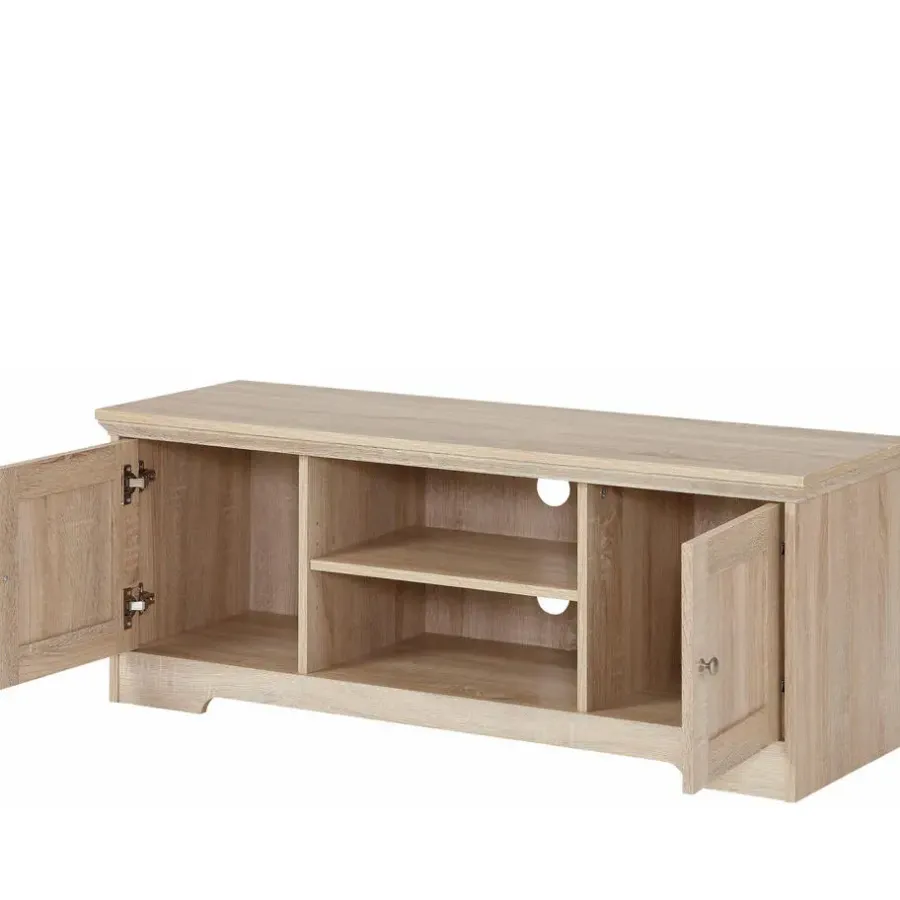 Tv Meubels-Loft24 Nanna - TV-meubel met 2 deuren in eiken effect