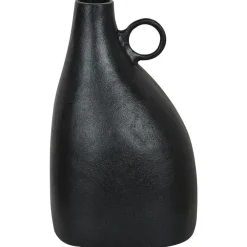 Vazen-Beliani NARBADA - Decoratieve vaas - Zwart - Aluminium
