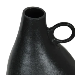 Vazen-Beliani NARBADA - Decoratieve vaas - Zwart - Aluminium