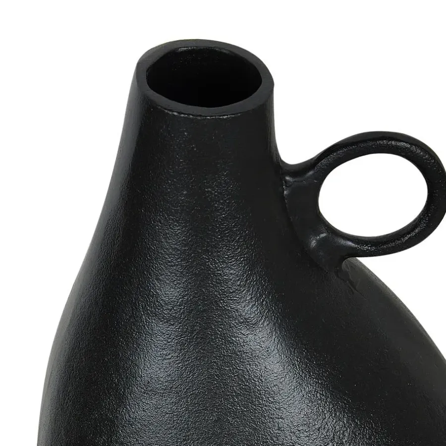Vazen-Beliani NARBADA - Decoratieve vaas - Zwart - Aluminium