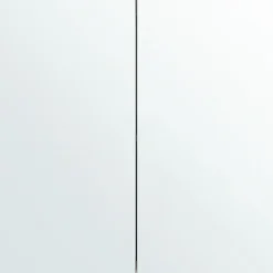 Spiegelkasten-Beliani NAVARRA - Badkamermeubel - Wit/Zilver - Multiplex
