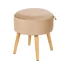 Beliani NEELY - Hocker - Beige - Fluweel