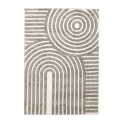 Hoogpolige Vloerkleden-Leen Bakker Nest living Linnea Vloerkleed 290 x 200 cm - Grijs