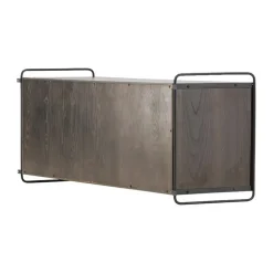 Wandkasten-Leen Bakker Nest living Marcus Hangende Houten Wandkast Walnoot - 122 x 35 cm