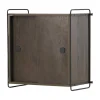 Leen Bakker Nest living Marcus Hangende Houten Wandkast Walnoot - 60 x 35 cm