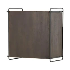 Leen Bakker Nest living Marcus Hangende Houten Wandkast Walnoot - 60 x 35 cm