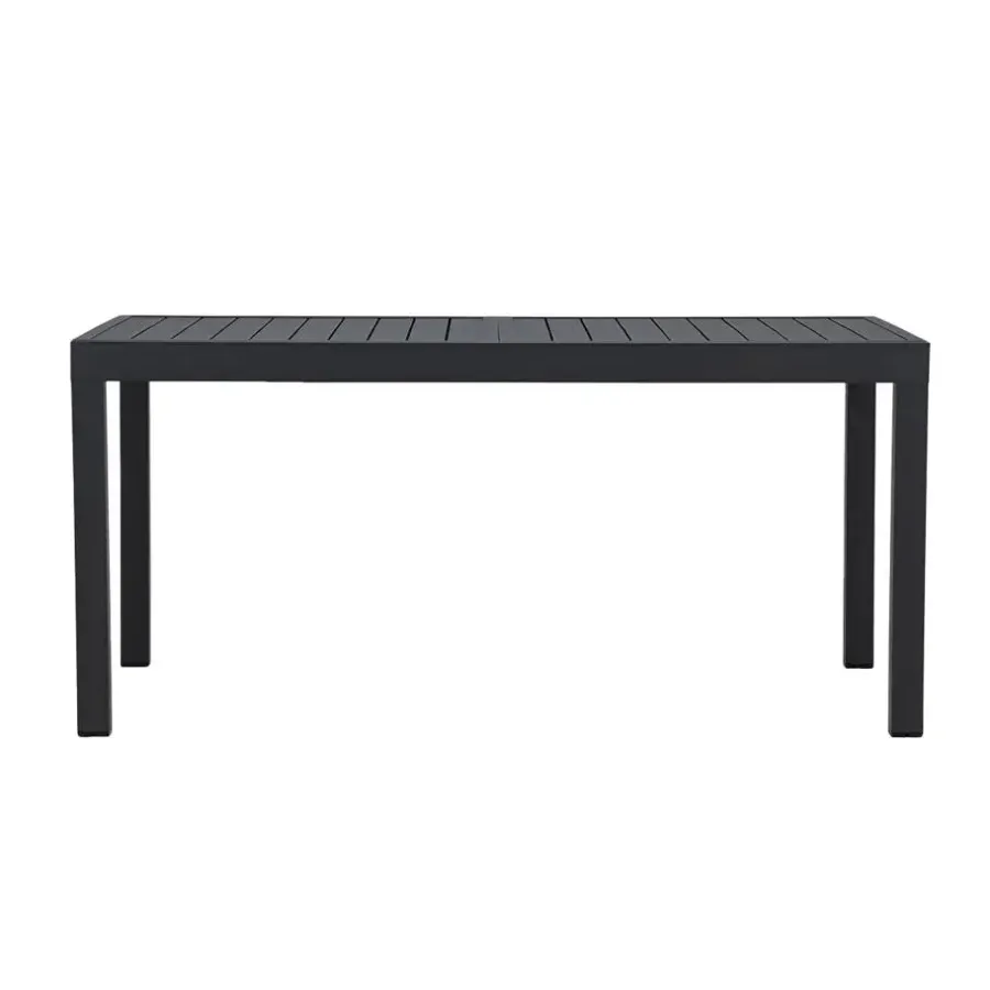 Tuintafels-Leen Bakker Nest outdoor Grace Uitschuifbare Tuintafel Zwart - 160 tot 240 x 100 cm
