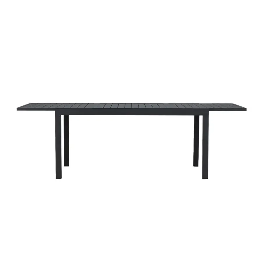 Tuintafels-Leen Bakker Nest outdoor Grace Uitschuifbare Tuintafel Zwart - 160 tot 240 x 100 cm