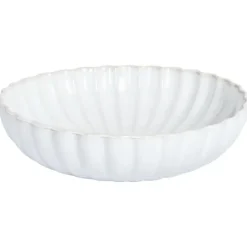 Leen Bakker NETTLE - Servies set van 16 - Gebroken wit - Steengoed