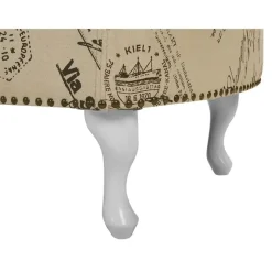 Loveseats-Beliani NIMES - Chaise longue - Beige - Linkerzijde - Polyester