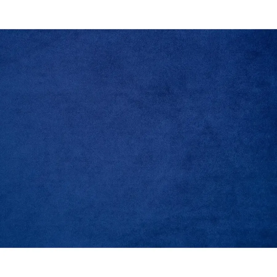 Beliani NIMES - Chaise longue - Blauw - Linkerzijde - Fluweel