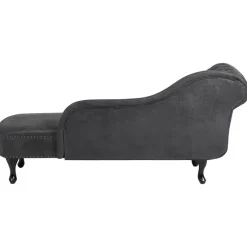 Loveseats-Beliani NIMES - Chaise longue - Grijs - Linkerzijde - Kunstleer