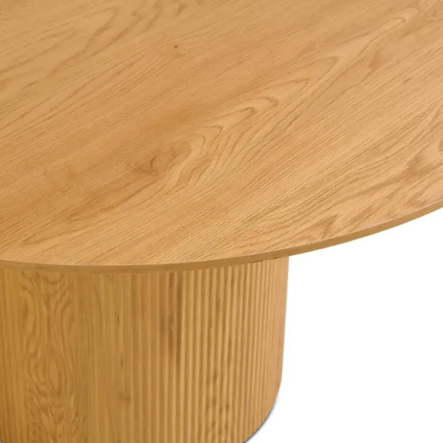 Industriële Eettafels|Ronde Eettafels-HomeMixx Nora Eettafel - Ø120cm Naturel