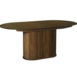Ovale Eettafels-Nordic Home - Amie uitschuifbare eettafel 95x180-230 cm ovaal - bruin
