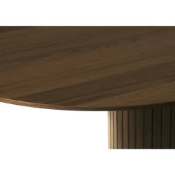 Houten Eettafels|Ovale Eettafels-Nordic Home - Kelly ovale eettafel 95x180 cm - donkerbruin