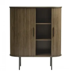 Wandkasten-Nordic Home - Kelly wandkast - donkerbruin