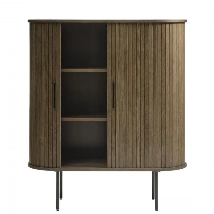 Wandkasten-Nordic Home - Kelly wandkast - donkerbruin