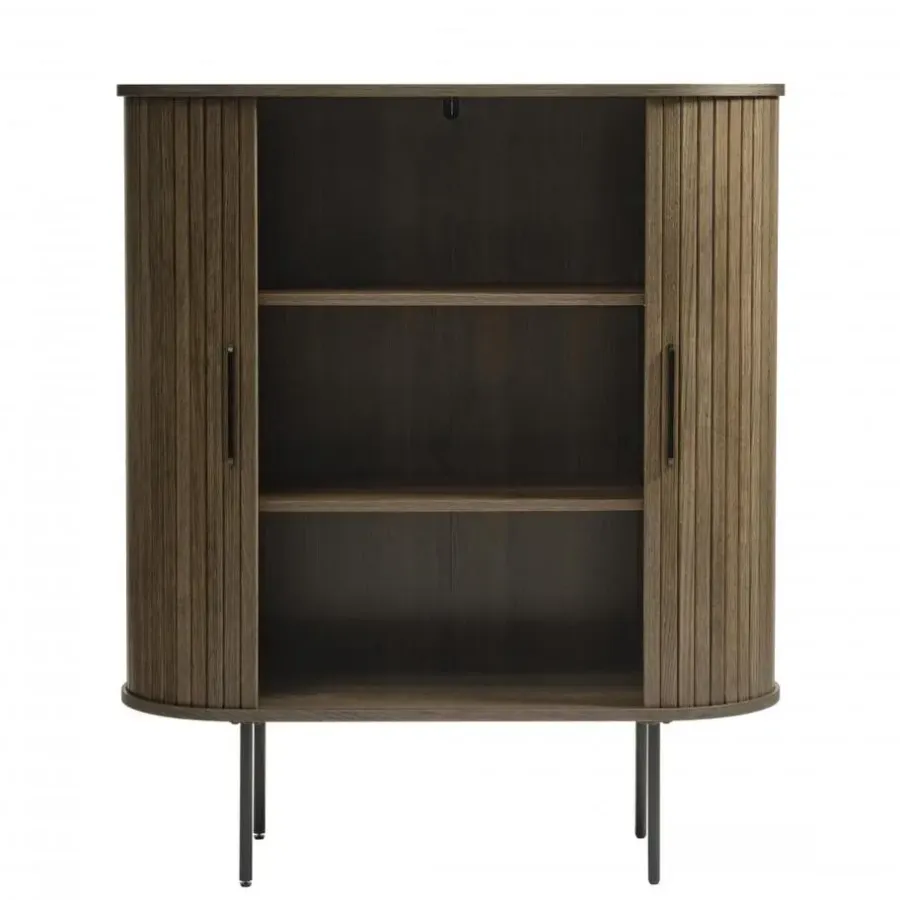 Wandkasten-Nordic Home - Kelly wandkast - donkerbruin