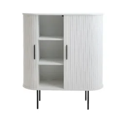 Dressoirs-Nordic Home - Kelly wandkast hout - wit